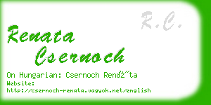 renata csernoch business card